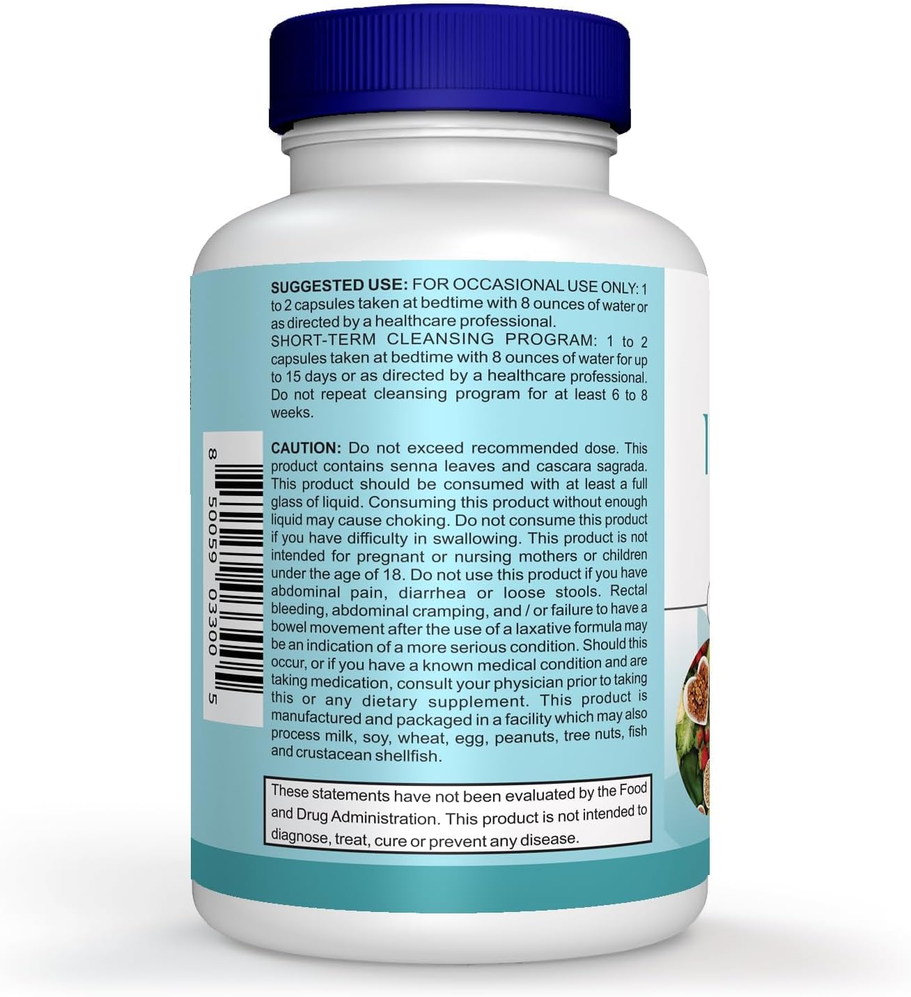 Gut Health Supplements - Improve Digestive Comfort 15 Day Cleanse Detox Gut & Colon Support Capsules
